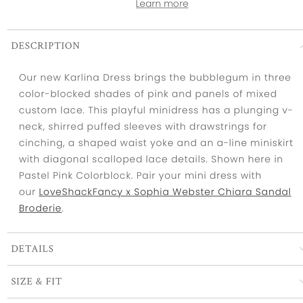 Gorgeous LoveShackFancy pretty and pink lace details dress - Picture 8 of 10